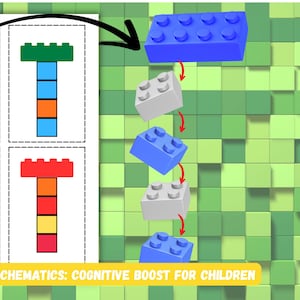 Creative Building Activities for Preschoolers - Colorful LEGO Tower Patterns Printable PDF