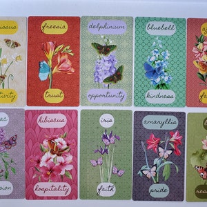 The Botanical Bliss Oracle Deck 40 Cards with Floral Associations and 30 page guidebook Gift for flower lovers, gardeners, moms, mystics image 8