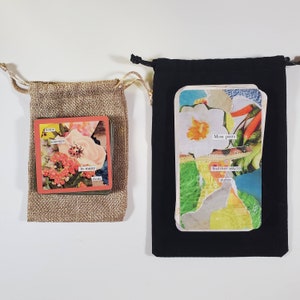 Writer's Collage Orakel Card Deck Bundle - 98 einzigartige Collage Karten mit gefundener Poesie Inspiration