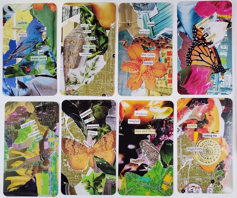 Foraged Oracle Collage Deck With Cut-up and Found Poetry - Etsy