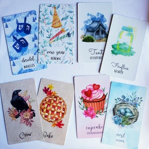 Baraja de cartas Oracle de las cuatro estaciones con 200 cartas únicas: primavera, verano, otoño e invierno