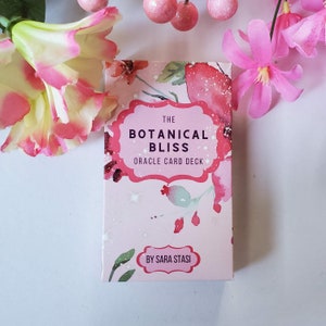 The Botanical Bliss Oracle Deck 40 Cards with Floral Associations and 30 page guidebook Gift for flower lovers, gardeners, moms, mystics image 4