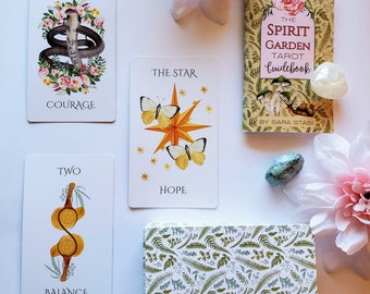 Spirit Garden Tarot Deck plus Guidebook - Beautiful, colorful, based on symbols from nature