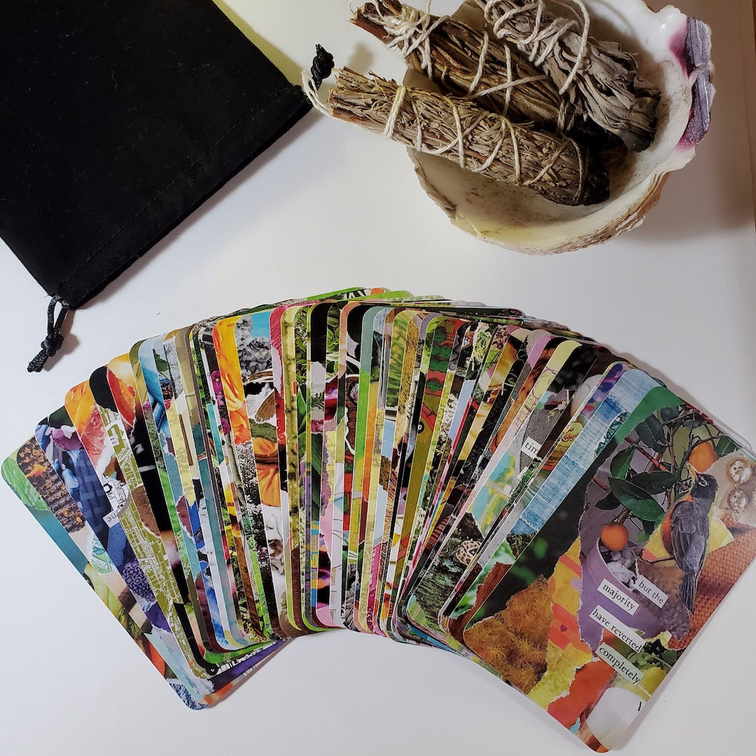 Foraged Oracle Collage Deck With Cut-up and Found Poetry - Etsy