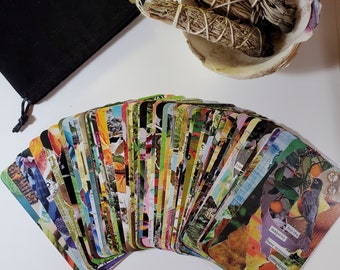 The Foraged Oracle - A Collage Deck with Cut-Up and Found Poetry (for writers, artists, and other creatives)