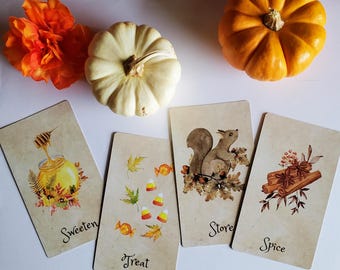 Autumn Equinox Oracle Card Deck - 50 Cards Featuring All Things Fall