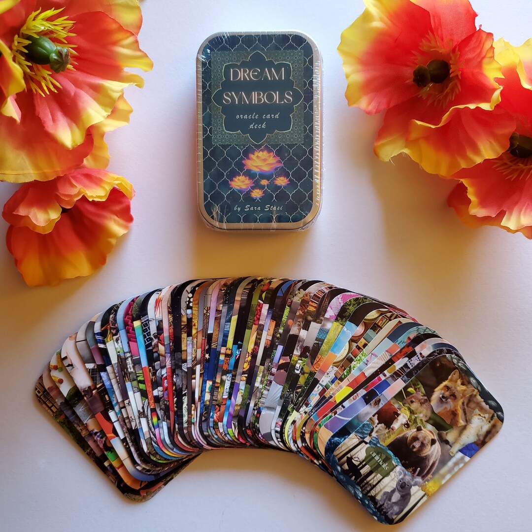 Dream Symbols Oracle Card Deck in a Mint Tin Case - 54 Cards With Vivid ...