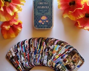 Dream Symbols Oracle Deck in a Mint Tin Case - 54 Cards with Vivid Dream Images and Symbols plus free PDF Interpretive Guidebook to download
