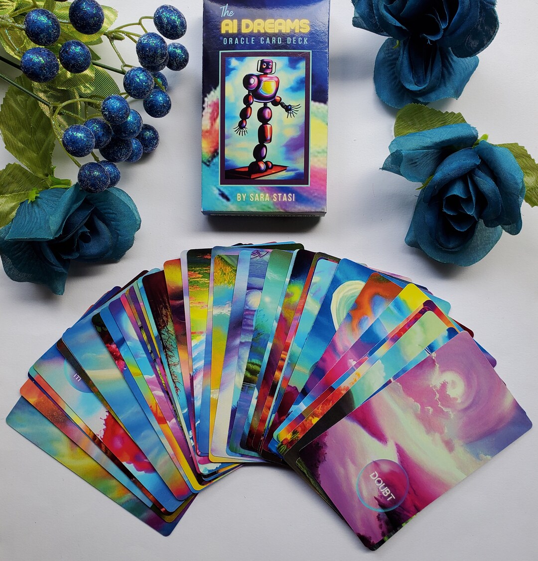 Science Fiction Oracle Deck: the AI Dreams Oracle 40 Colorful Cards ...