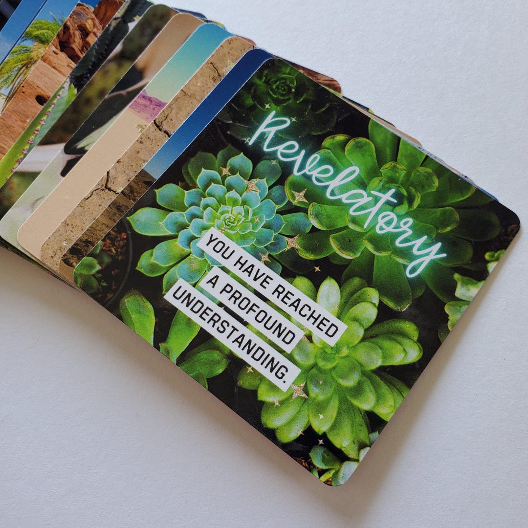 Cactus Flower Oracle Card Deck: A Mini Deck With Desert Magic - Etsy