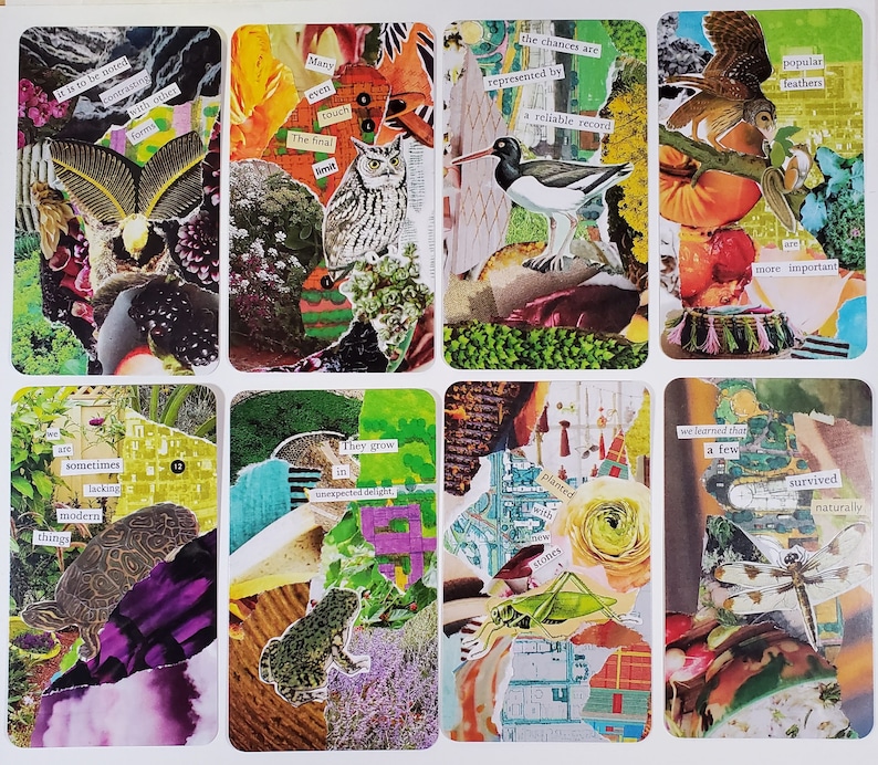 Foraged Oracle Collage Deck With Cut-up and Found Poetry - Etsy
