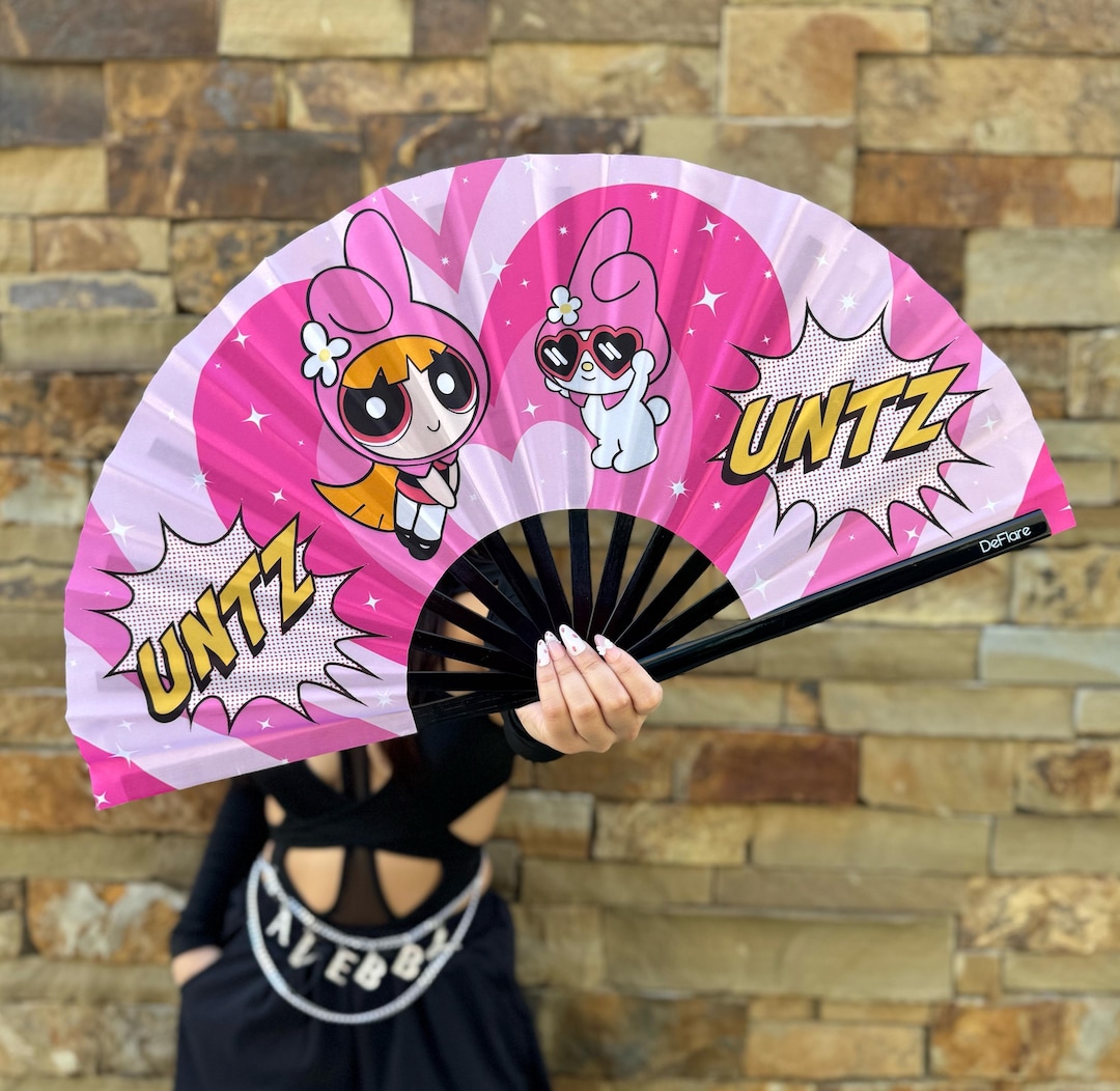 Kawaii Anime Rave Fan: Pink Blossom Festival Accessory - Etsy Belgium