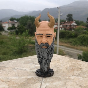God of War Mimir Figure Collectible Statue – Handmade Mythological Detailed Design