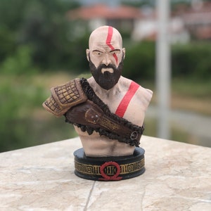 God of War Kratos Figure Collectible Statue – Handmade with Detailed Warrior Design
