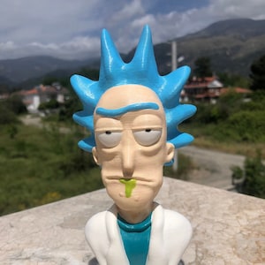 Rick and Morty Rick Sanchez Figure Collectible Statue – Handmade with Detailed Sci-Fi Design