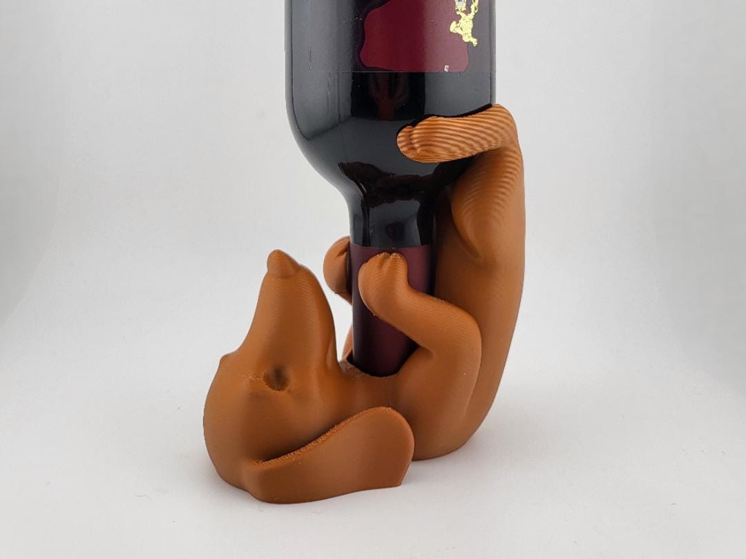 Dog Wine Rack Dachshund Wine Holder – 3D Printed Bottle Stand, Funny Dog Wine Rack ...