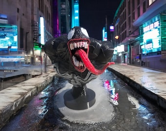 Statuette de collection Venom Figure - Fait main avec un design Symbiote détaillé