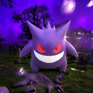 Gengar Figure Collectible Statue – Handmade with Playful and Spooky Design