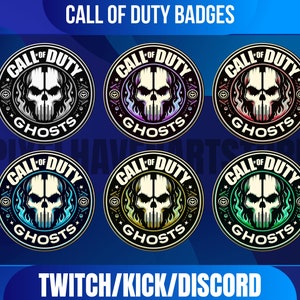 6 C.O.D Badges Sub/Bit Badges für Twitch, Youtube, Discord und Stream - direkt zum Download verfügbar!