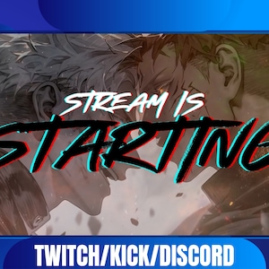 Anime Charaktere Stream Paket | Twitch Overlay | Animierter Twitch-Bildschirm | Twitch Screens Overlay | Twitch Panels | Stream-Übergänge.