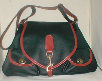 Beautiful  equestrian leather saddle  bag purse from The  Rj Sebastian Collection