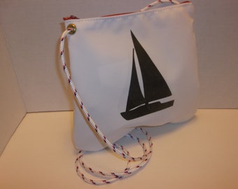 Crossbody sailcloth bag