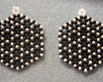 Hexagon Lattice Earrings [Made-to-order]