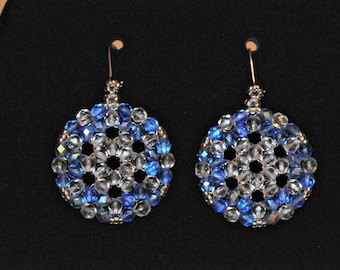 Catri - Circular Triangle Weave Earrings [Made-to-order]