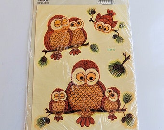 FREE SHIPPING Vintage Owl Decals