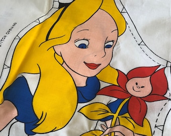 Vintage Alice in Wonderland Cut Stuff Sew Pillow