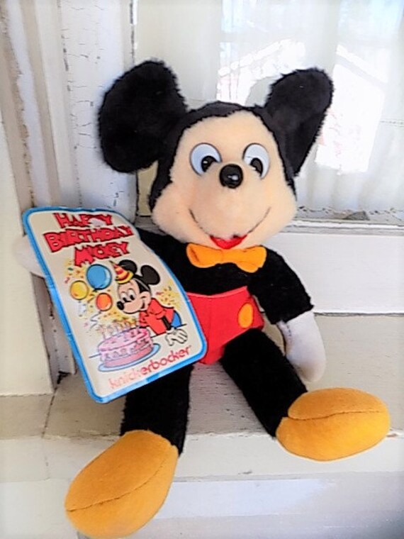 birthday mickey plush