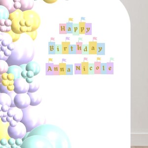 Editable “Happy Birthday” Sign – Disneyland Theme | Backdrop Printable | Canva Template