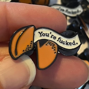 Fortune Cookie Enamel Pins Funny Pins Enamel Pins Enamel Pin Backpack Pins Enamel Pins Funny Pin Cute Enamel Pin Funny Enamel Pin Gifts