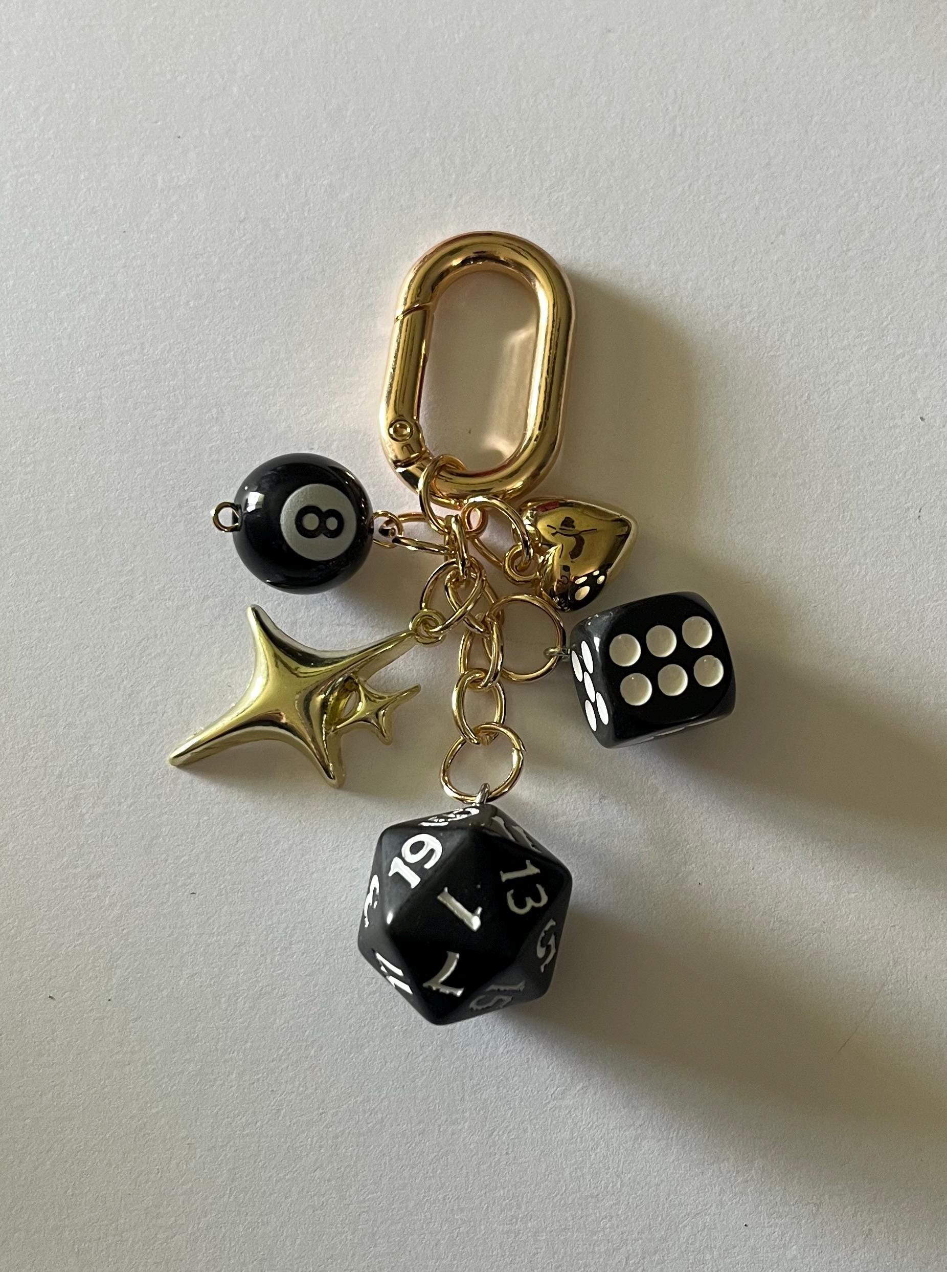 Keychains 8 Ball Keychain Cute Keychain Aesthetic Keychain Bag Charm Keychain Charm Keychains for Purses Bag Keychains Y2K Keychain Gifts