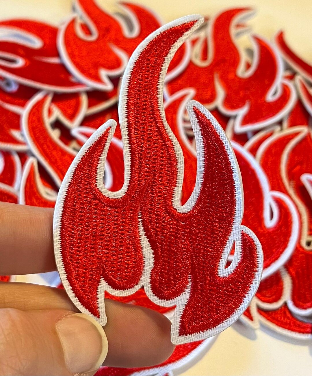 Red Y2k Flame Patches Patch Hat Patches Iron on Patch Embroidered Patch ...