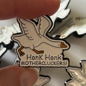 Goose Pins Enamel Pins Enamel Pin Funny Pins Gift For Her Backpack Pins Gift For Him Enamel Pins Funny Pin Cute Enamel Pin Funny Enamel Pin