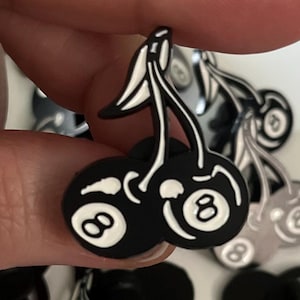 Cherry 8 Ball Pins Enamel Pins Enamel Pin Backpack Pins Gift For Him Enamel Pins Funny Pin Cute Enamel Pin Funny Enamel Pin Gifts Y2k