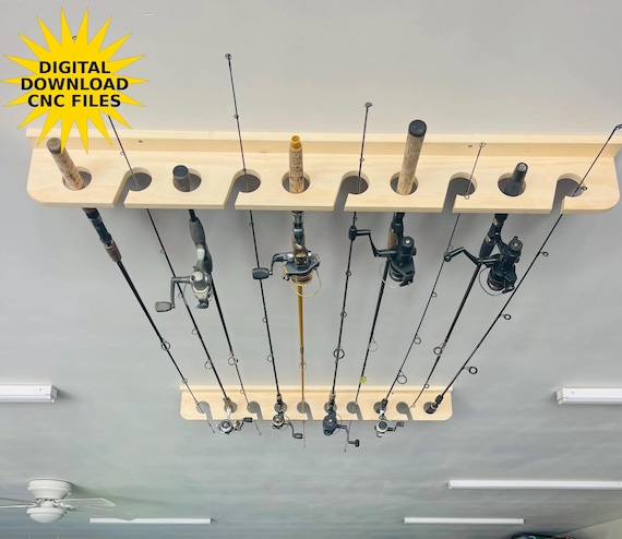 Fishing Rod Holder CNC Pattern | Vetric Vcarve, SVG Files (digital Download) - Etsy Fishing Rod Holder CNC Pattern | Vetric Vcarve, SVG Files (digital Download) - Etsy