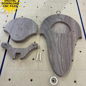 Turkey Tail Display Plaque CNC Wood File | Hunting Trophy Mount (Digital Download) | VCarve File | SVG