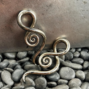 8G |Perfectly Imperfect - Experimental Platinum Plated Glass| Gauged Glass Body Jewelry for Stretched Piercings by Glassheart