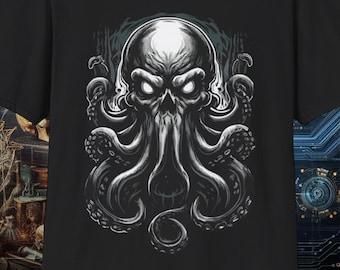 Deep Sea Menace | black goth shirt | horror t-shirt | bella canvas 6004 | gildan 64000