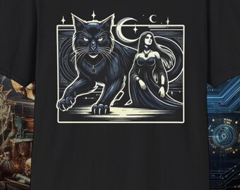 Midnight Companions | black goth shirt | horror t-shirt | halloween | bella canvas 6004 | gildan 64000