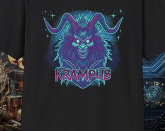 Krampus Unleashed | black christmas shirt | horror t-shirt | bella canvas 6004 | gildan 64000