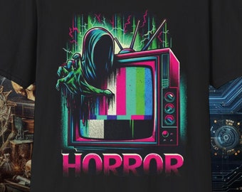 Phantom Transmission | black goth shirt | horror t-shirt | bella canvas 6004 | gildan 64000