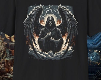 Angel of Death | black goth shirt | horror t-shirt | halloween | bella canvas 6004 | gildan 64000