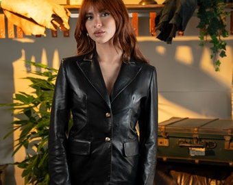 Lederblazer für Damen