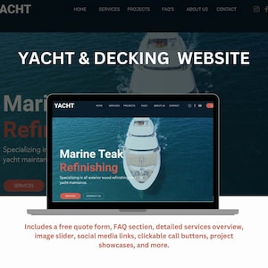 Marine Mastery: Premium Yacht & Boat Deck Design Template for Wix