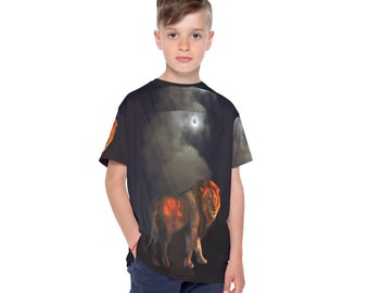 Lion-Cat-ChoKuRe-Strength-Bold-Healing-Smoke-Leader-Kids Sports Jersey (AOP)