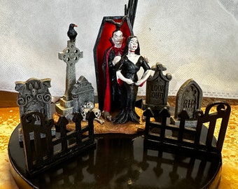 Dracula und Braut 6in Hochzeitstorte Topper