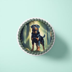 Tortenaufleger aus Fondant und Esspapier - Hunde - Mo6